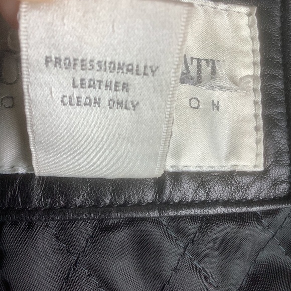 Hugo Buscati Collection Double Breasted Leather Military Style Peacoat Jacket - Picture 14 of 15